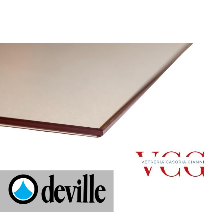 Vetro ceramico per modello DEVILLE 7847 - REGAIN 65 TURBO misura 546mm x 295mm x 4 mm piu 2 metri liniari guarnizione da 6mm tonda