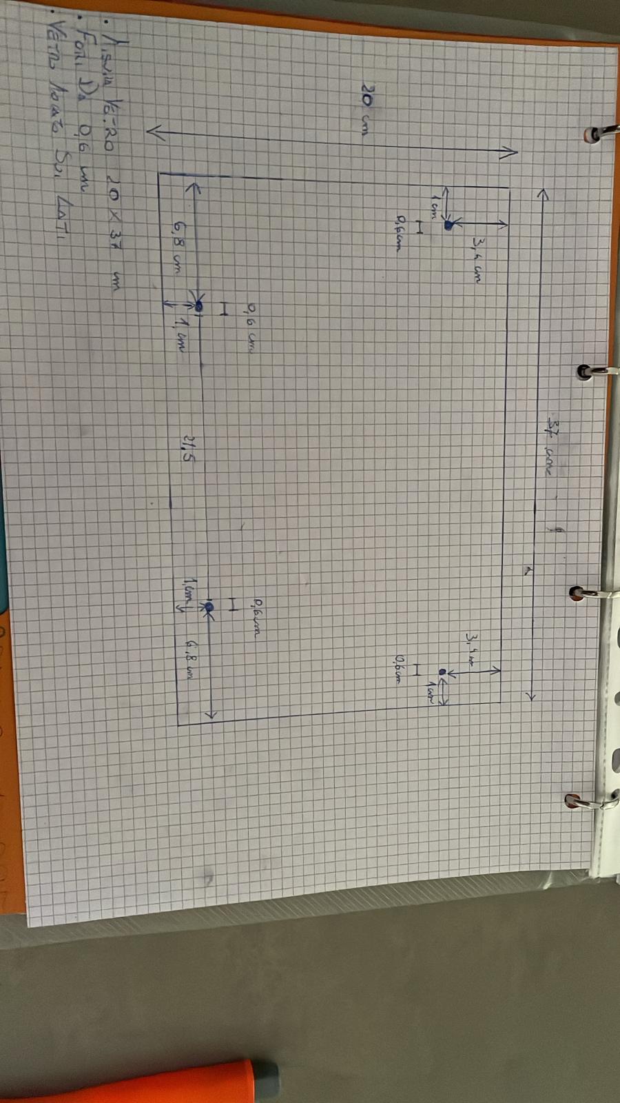 Vetro ceramico su misura come foto con 4 fori misure esterne 20 cm x 37 cm
